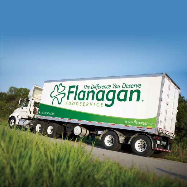 Flanagan Foodservice new logo on truck